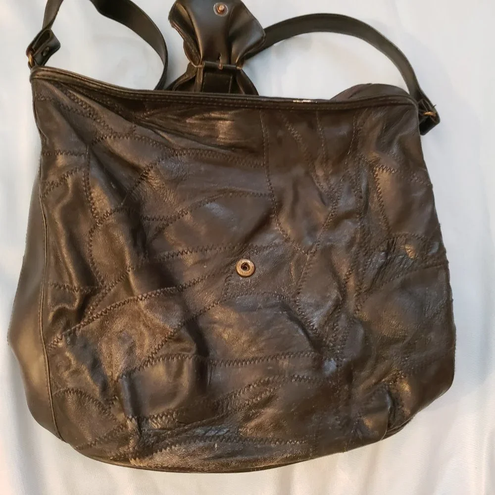 MultiSac Burgundy Handbag W/ Two Black Hobo Bags